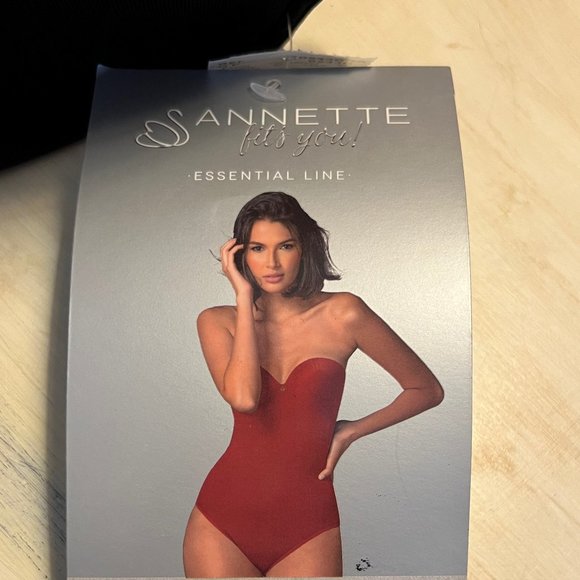 New Annette Convertible Strapless Full Bodysuit Tummy Shaper In Beige 36DD - Picture 8 of 9